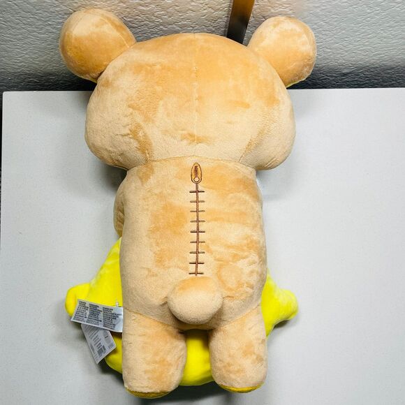 NWT SAN-X BIG Rilakkuma Basketful of Lemon Collection Rilakkuma plushie 16” - Picture 2 of 3
